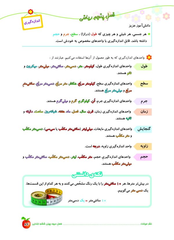 خرید کتاب تابستانه فصل میوه چینی ششم ابتدایی